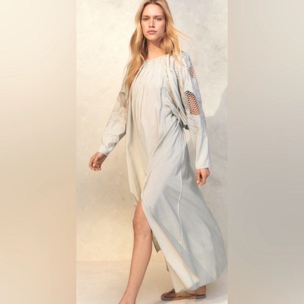 NWT H&M Conscious Choice Collection Women’s Voluminous Lace Loose Fit Maxi Dress
